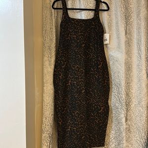 Beyond Yoga Dark Leopard Dress